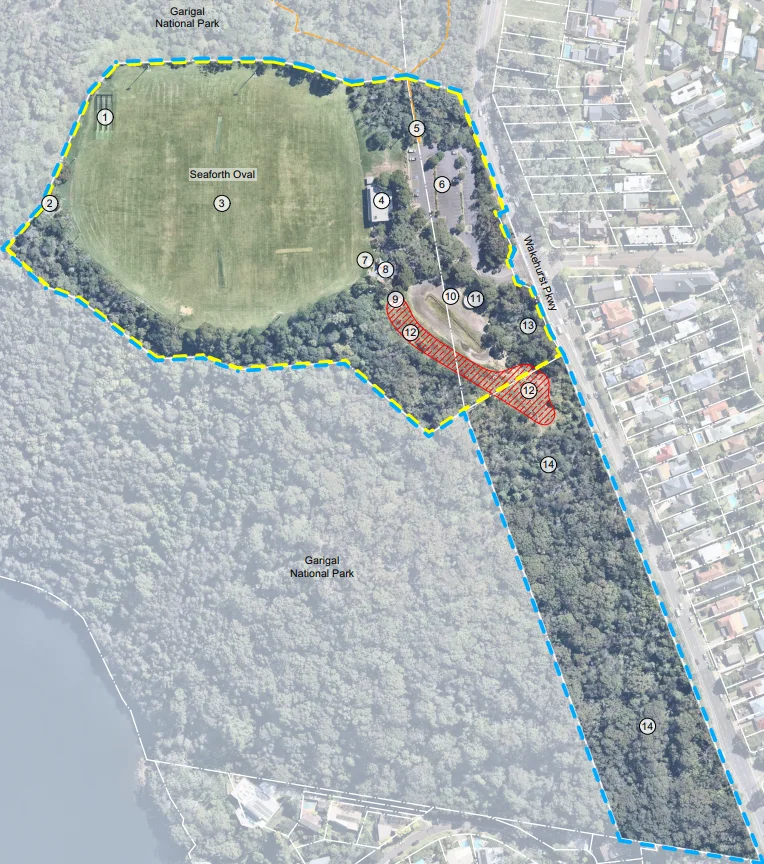 Seaforth Oval plan
